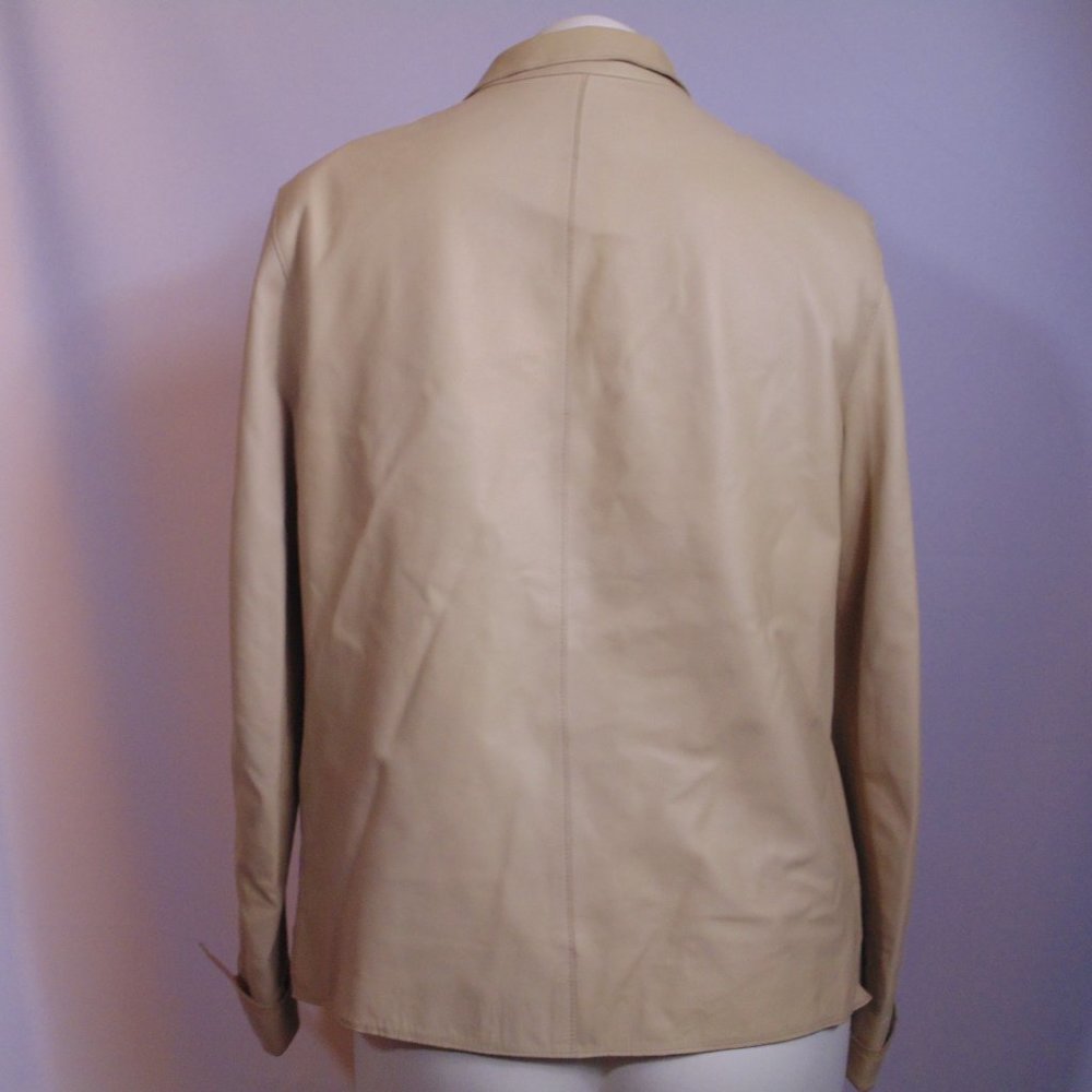 WWorth Leather Jacket, open front see below for siz - Picture 2 of 5